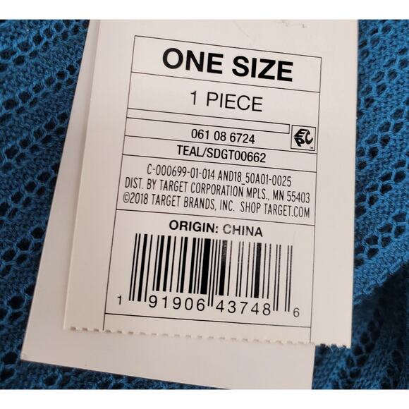 A New Day‎ Women's Teal Lightweight Scarf/Wrap One Size New - Picture 8 of 8